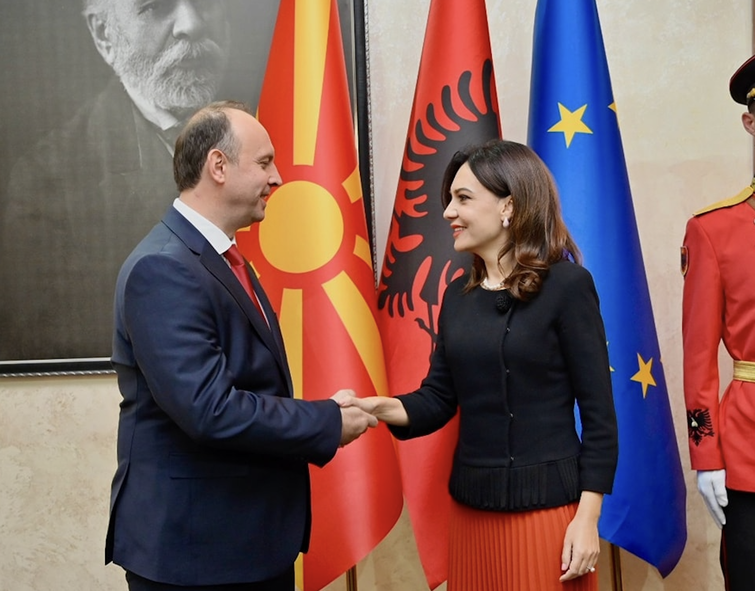 Albanian rights central to talks between North Macedonia and Albania’s parliament speakers